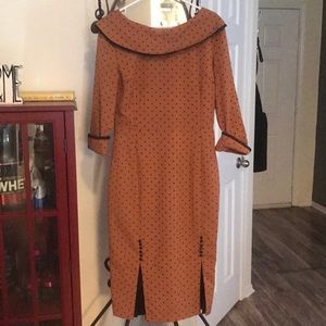 Boat Neck Work Dress